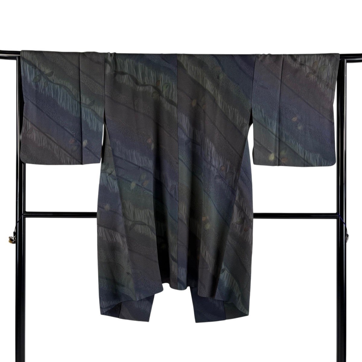 美品】 道中着 身丈101cm 裄丈68cm L 斉藤三才 和装コート