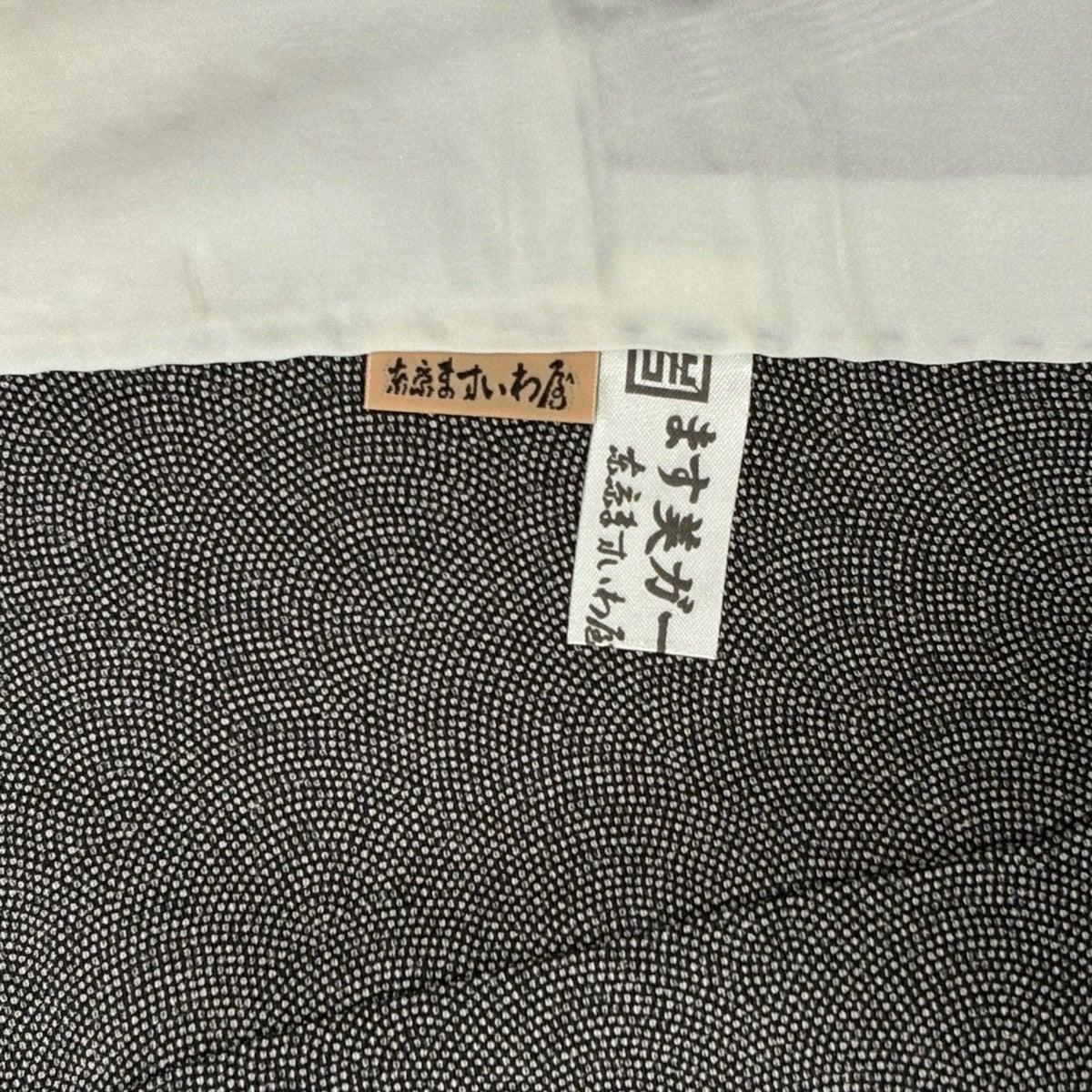 江戸小紋 身丈161.5cm 裄丈67.5cm L 単衣 ますいわ屋 万筋 灰色 正絹