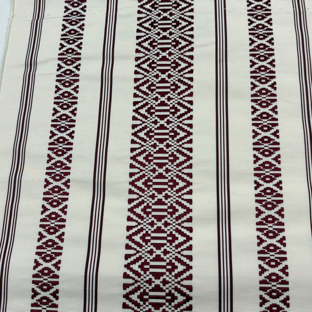 美品】 名古屋帯 優品 八寸名古屋帯 松葉仕立て トンネル仕立て 縞