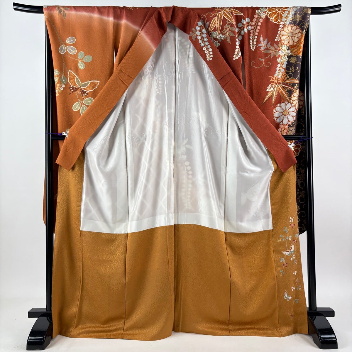 50%OFF 【美品】 振袖 身丈168.5cm 裄丈69.5cm L 袷 山本寛斎 落款あり