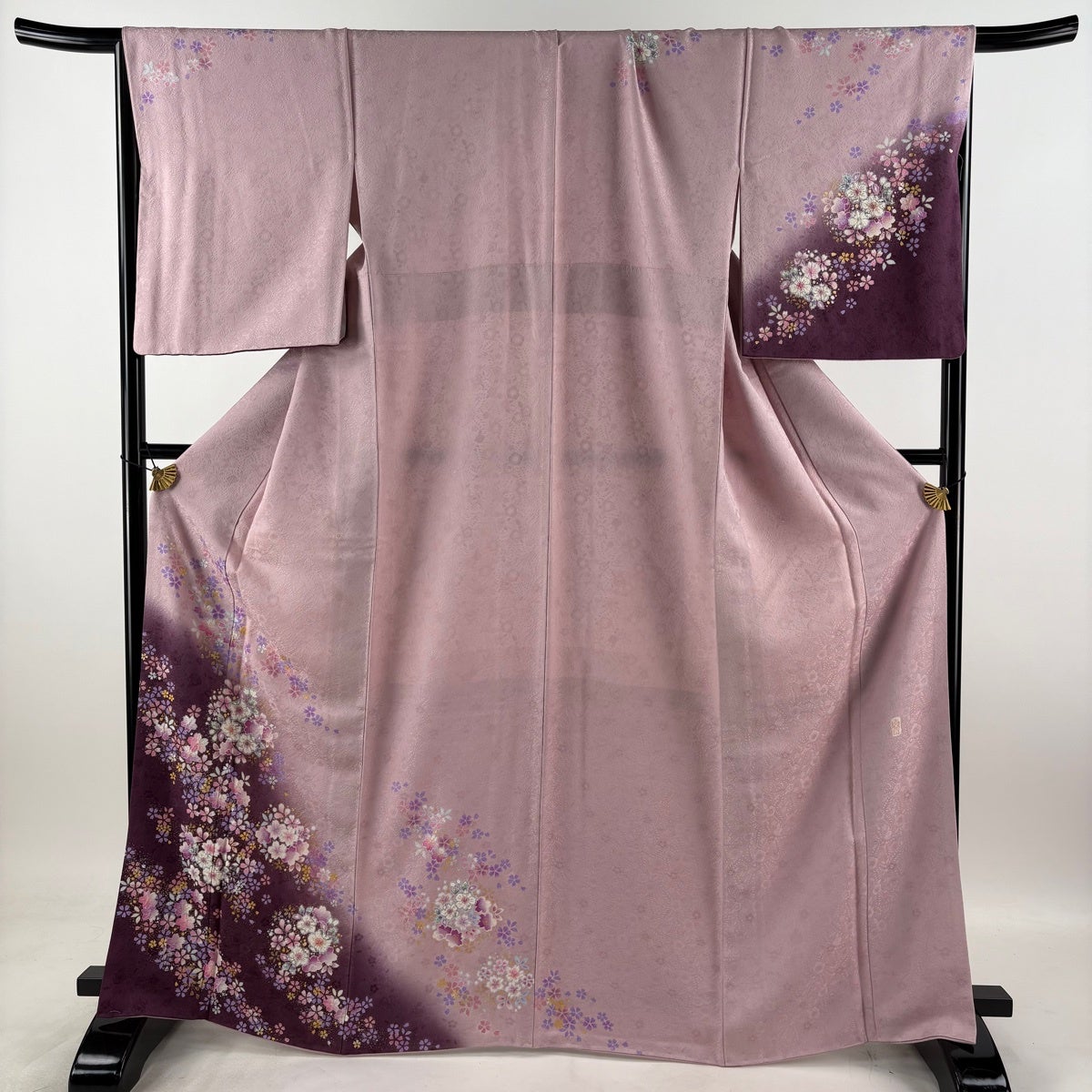 美品】 訪問着 身丈166cm 裄丈68cm L 袷 翠山工房 名古屋帯セット