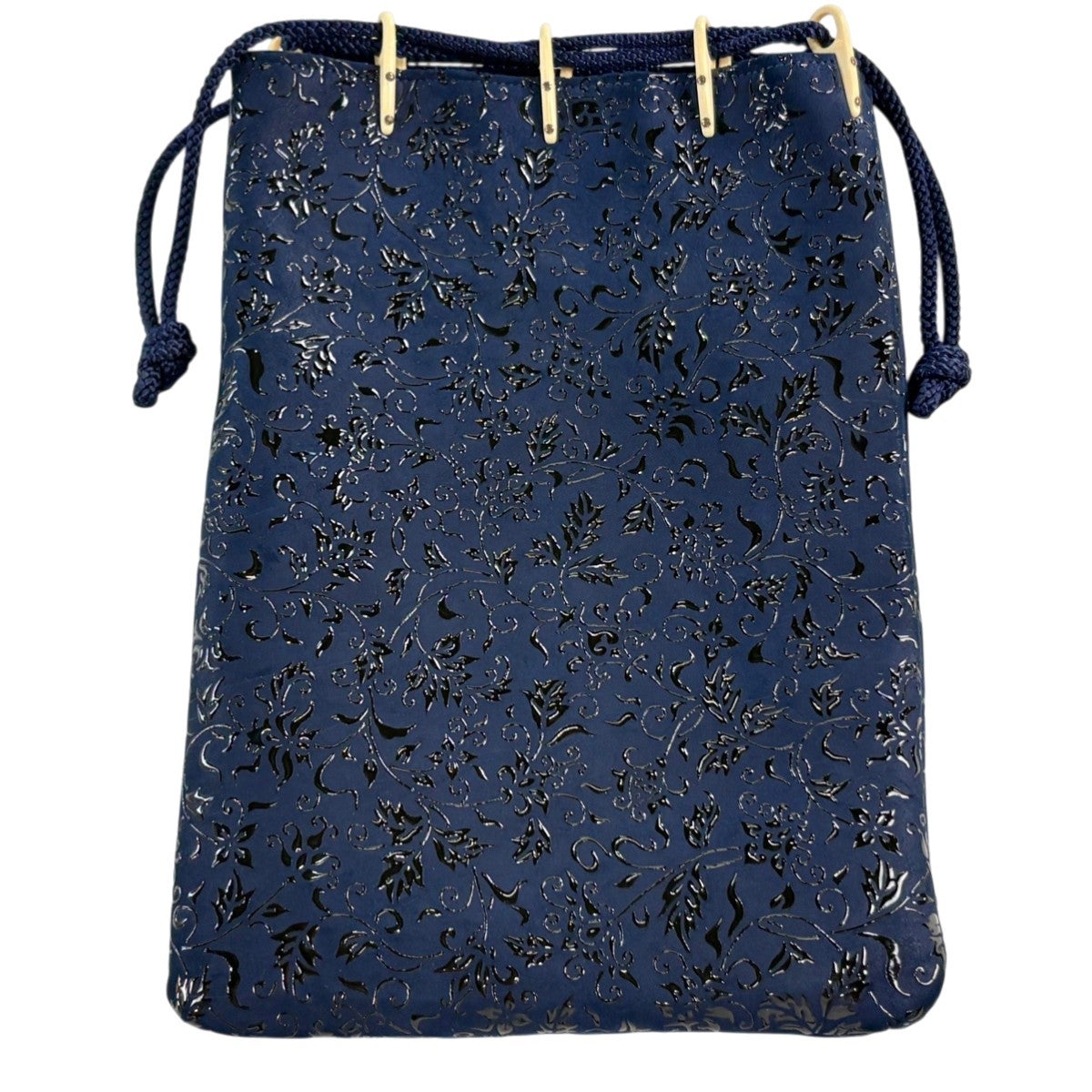 未使用品　OKAJIMA 和装バッグ 逸品 孔雀 草花 金彩 縮緬 正絹 和装バッグ 逸品 OKAJIMA セミフォーマル 象 草花 金彩 縮緬 灰色 正絹