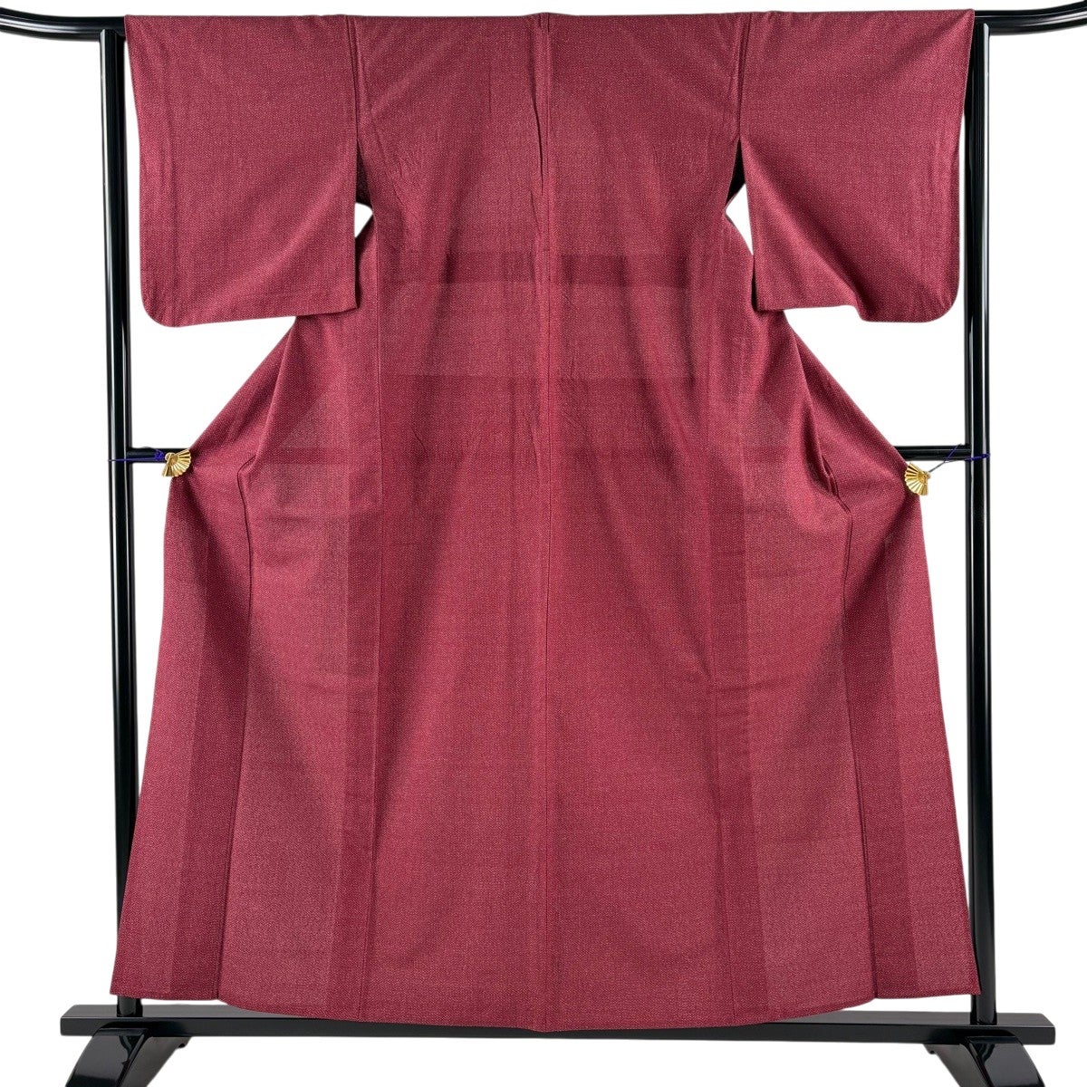 【美品】 紬 身丈159cm 裄丈61cm 正絹 名品 【中古】 美品】 紬 身丈152cm 裄丈61cm S 単衣 燕 絣柄 クリーム 正絹 秀品