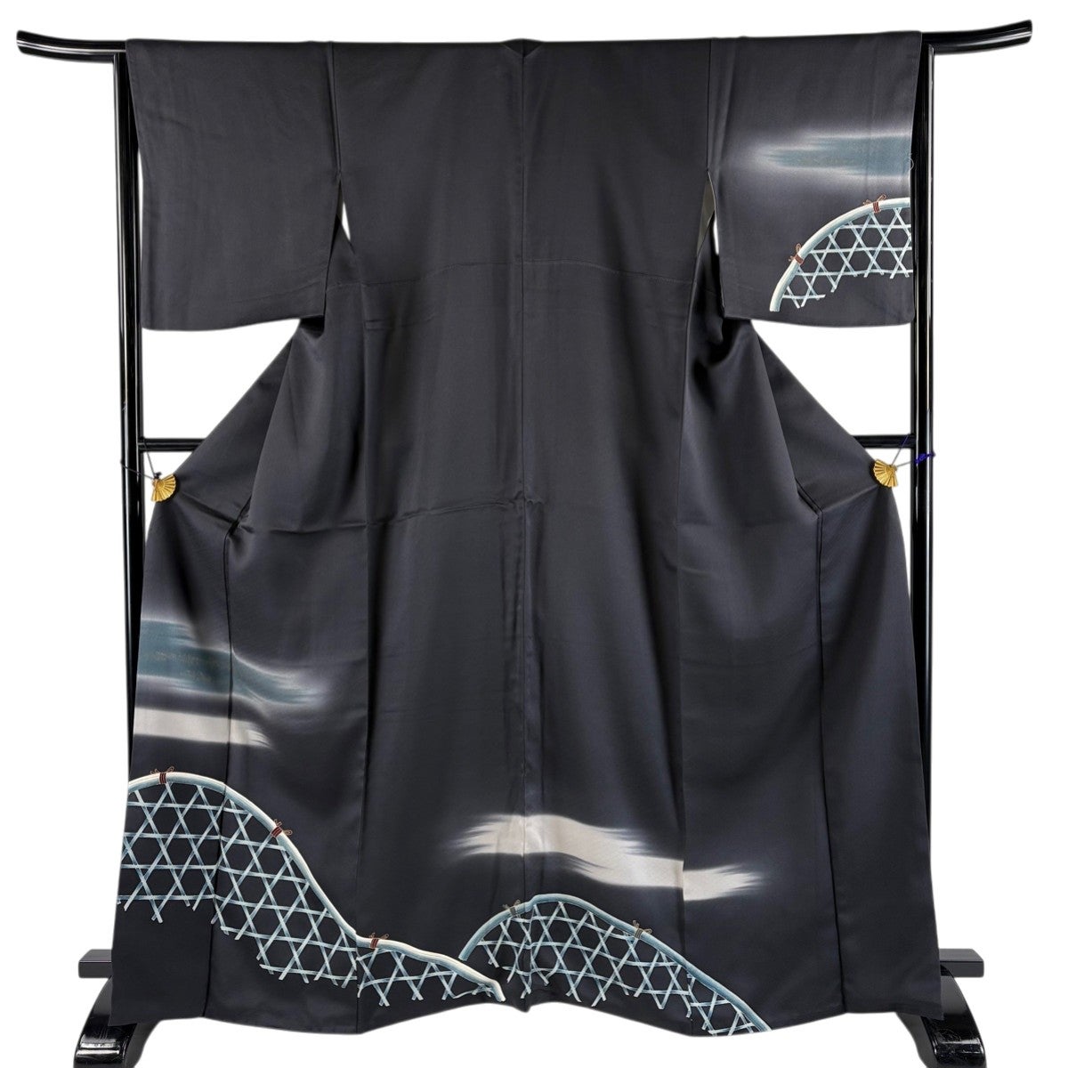 訪問着 逸品 身丈163cm 裄丈64.5cm 正絹 【中古】 在庫一掃】 訪問着 身丈163cm 裄丈66cm 正絹 逸品 【中古】の通販 by