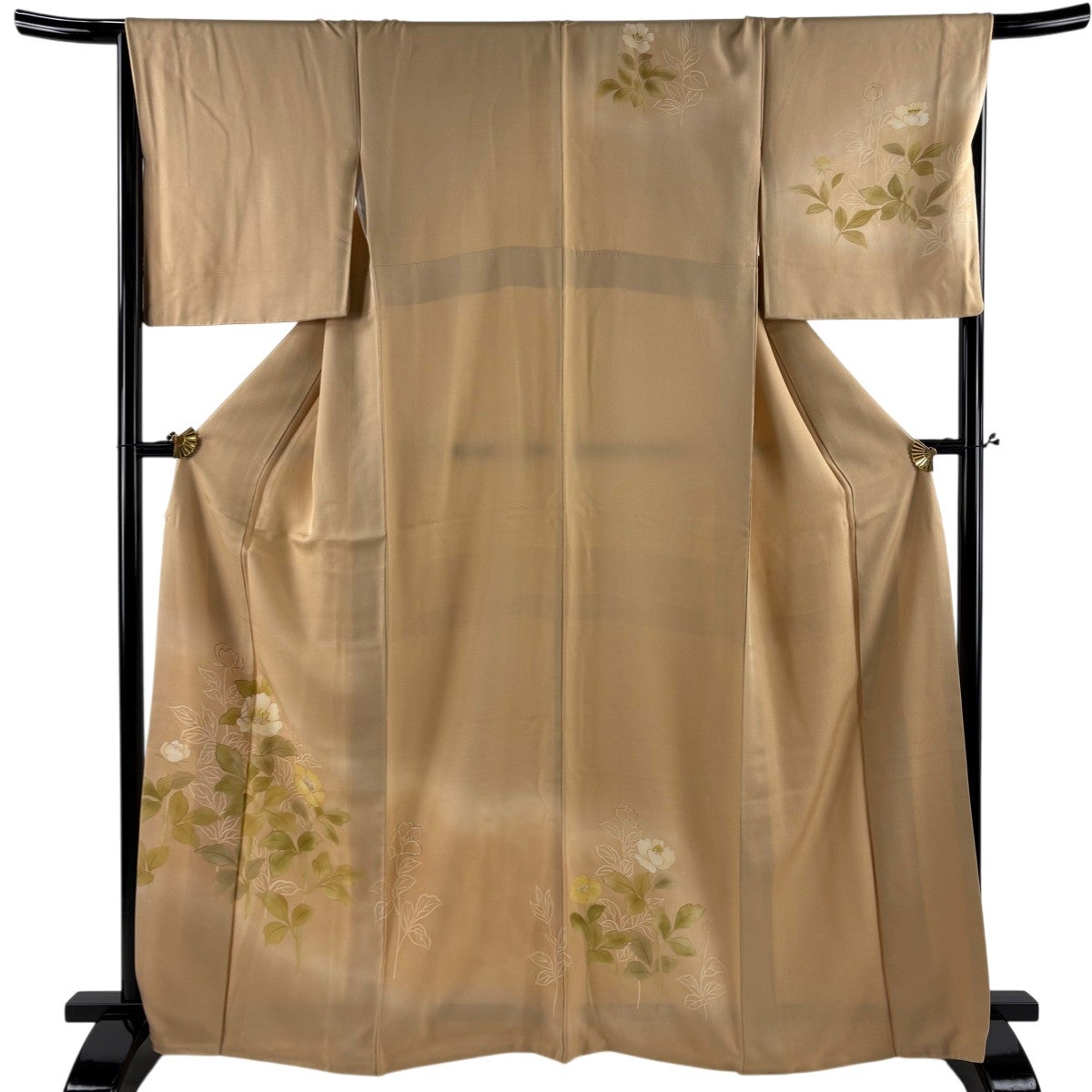 付下げ 身丈153cm 裄丈62cm S 袷 辻が花 ぼかし 山吹色 正絹 名品