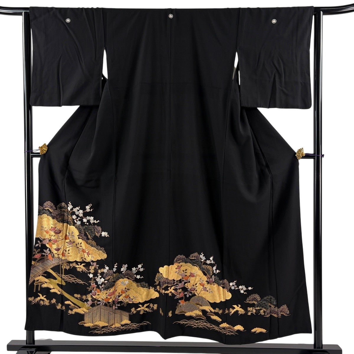 しつけ付　美品　正絹 絽　呂　着物　黒留袖　フォーマル　161裄64アンティーク 000003049213-01.jpg?size=xl&w=