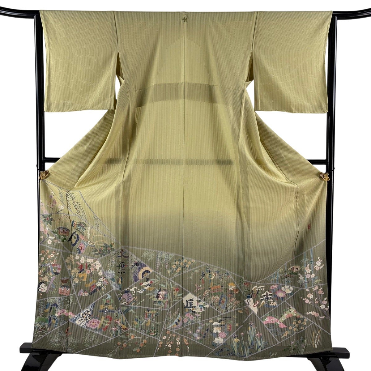 美品】 色留袖 身丈163cm 裄丈63.5cm S 薄物 田村哲彦 縦絽 落款あり