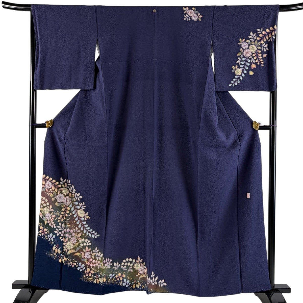 美品】 訪問着 身丈159cm 裄丈67cm M 袷 翠山工房 落款あり 辻が花