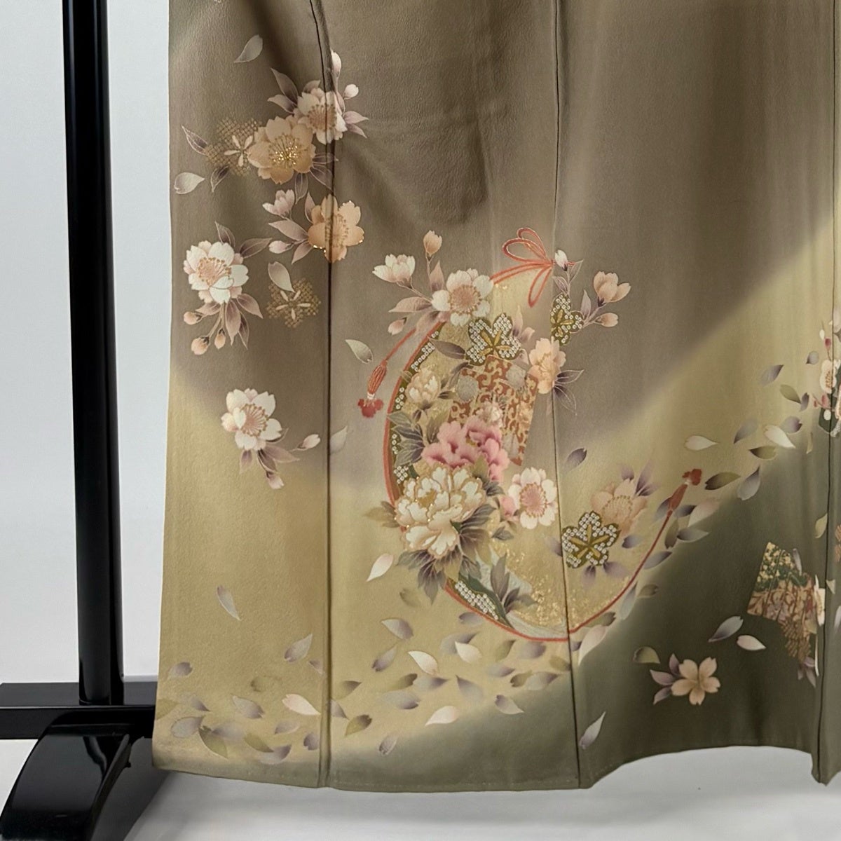 訪問着 身丈162.5cm 裄丈66.5cm M 袷 hiromichi nakano 落款あり 桜