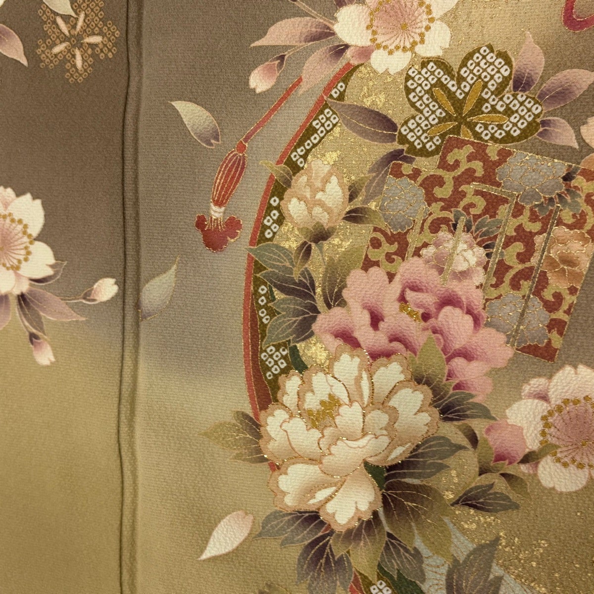 訪問着 身丈162.5cm 裄丈66.5cm M 袷 hiromichi nakano 落款あり 桜