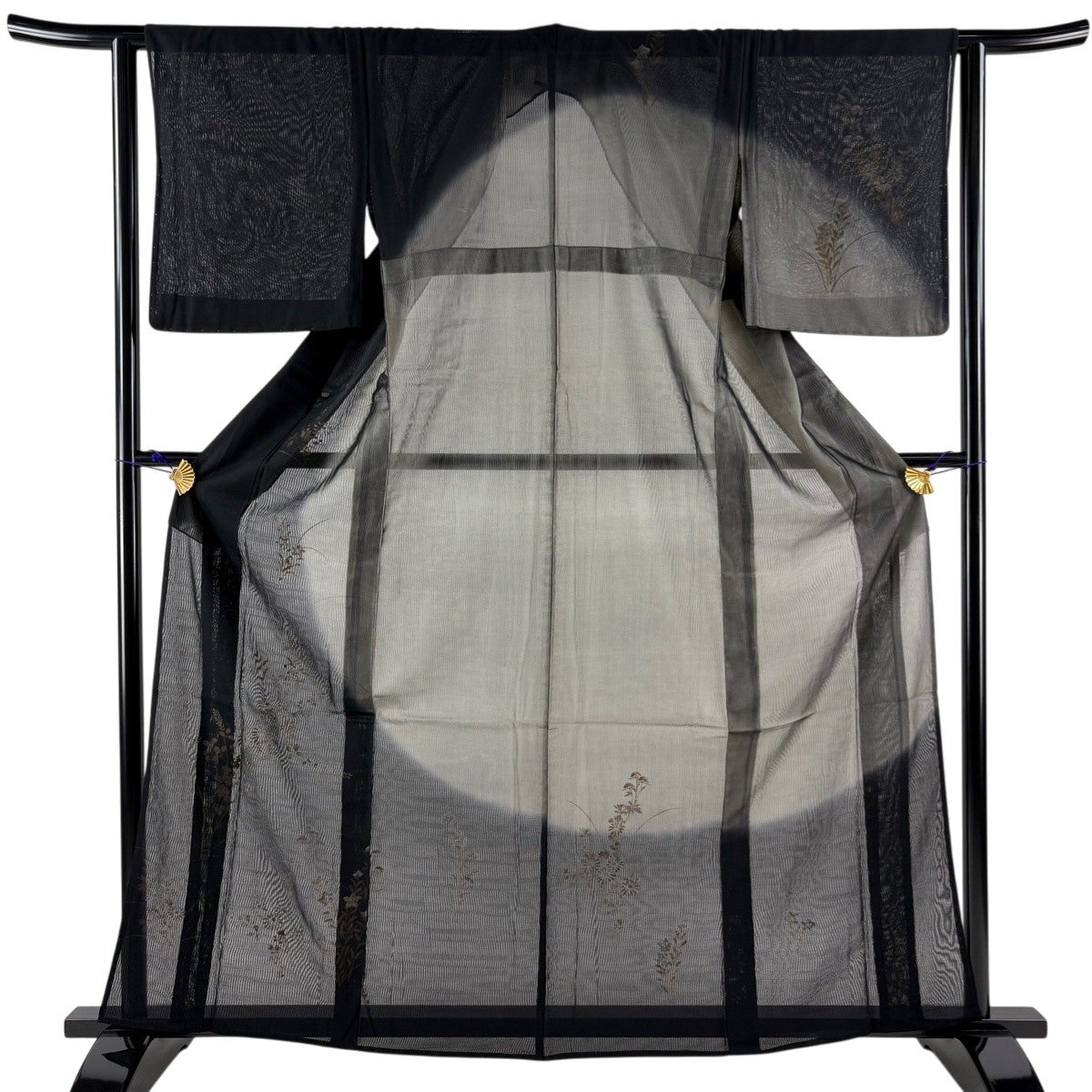 美品】 訪問着 身丈164cm 裄丈61.5cm S 紗袷 秋草 金銀彩 美品】 訪問着 身丈164cm 裄丈61.5cm S 紗袷 秋草 金銀彩