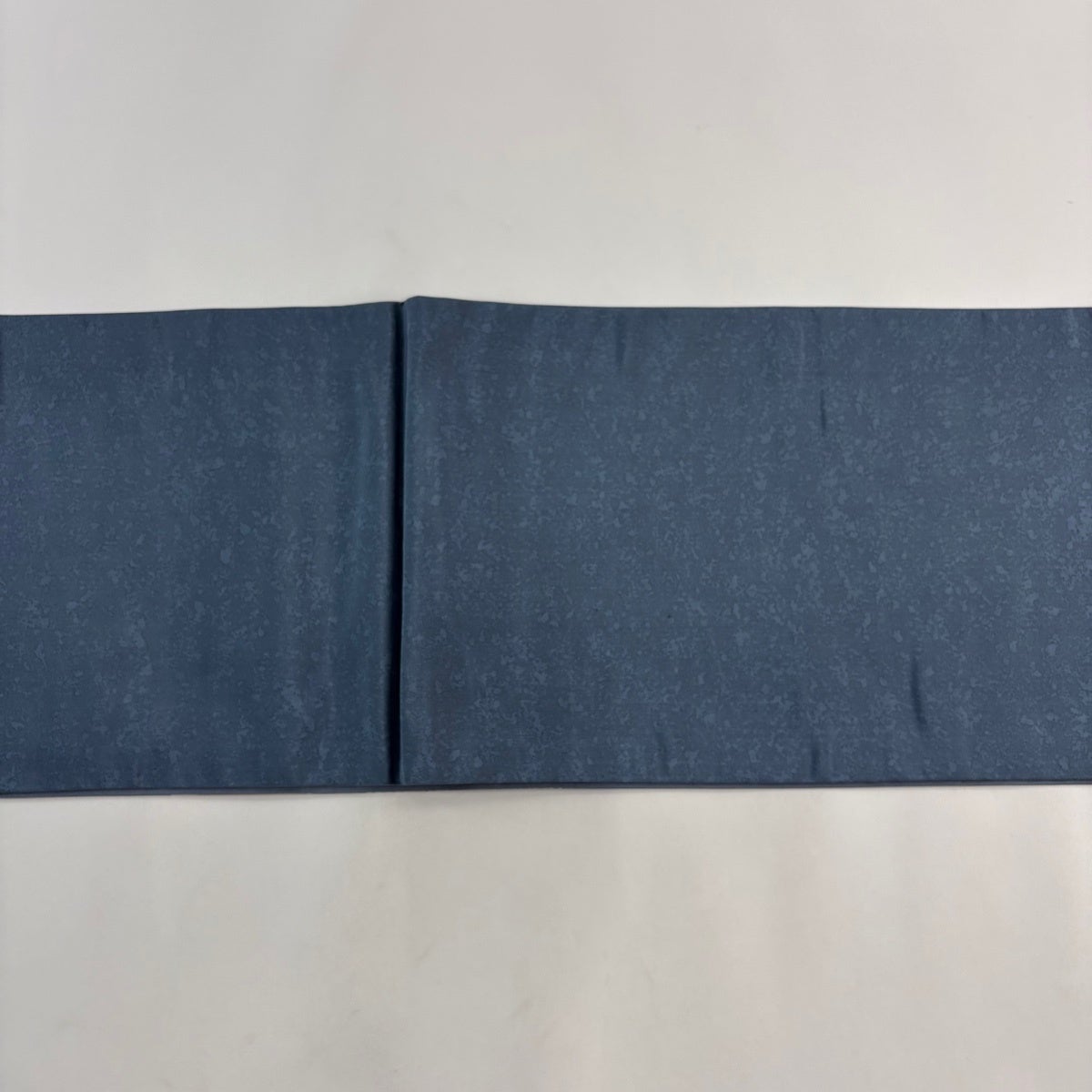 美品】 袋帯 秀品 幾何学模様 青灰色 お太鼓柄 正絹｜中古・古着