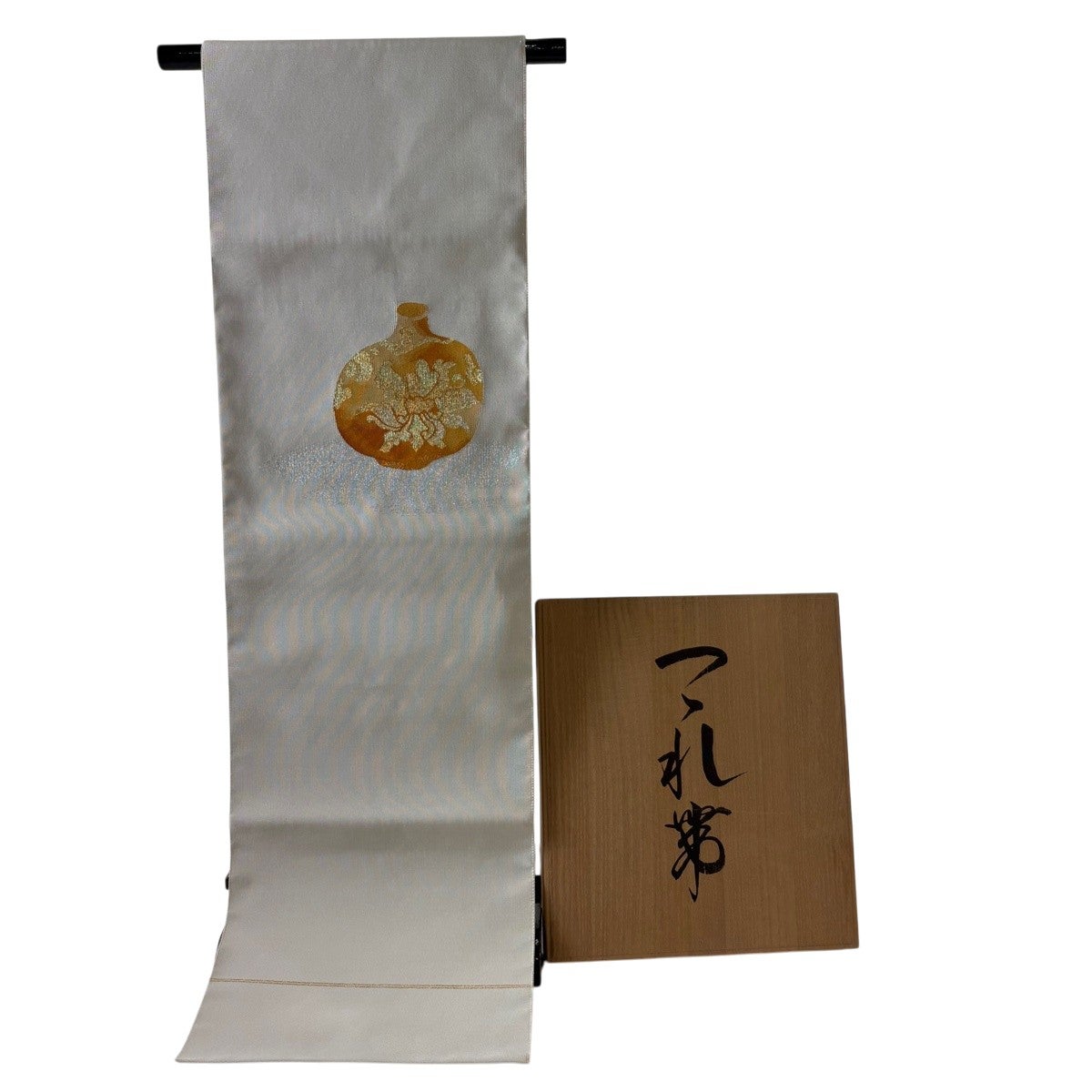 帯3601 ●高級 正絹 爪掻本綴れ 松葉仕立て 名古屋帯 名古屋帯 逸品 落款あり 八寸名古屋帯 松葉仕立て 共箱付き 浅田綴