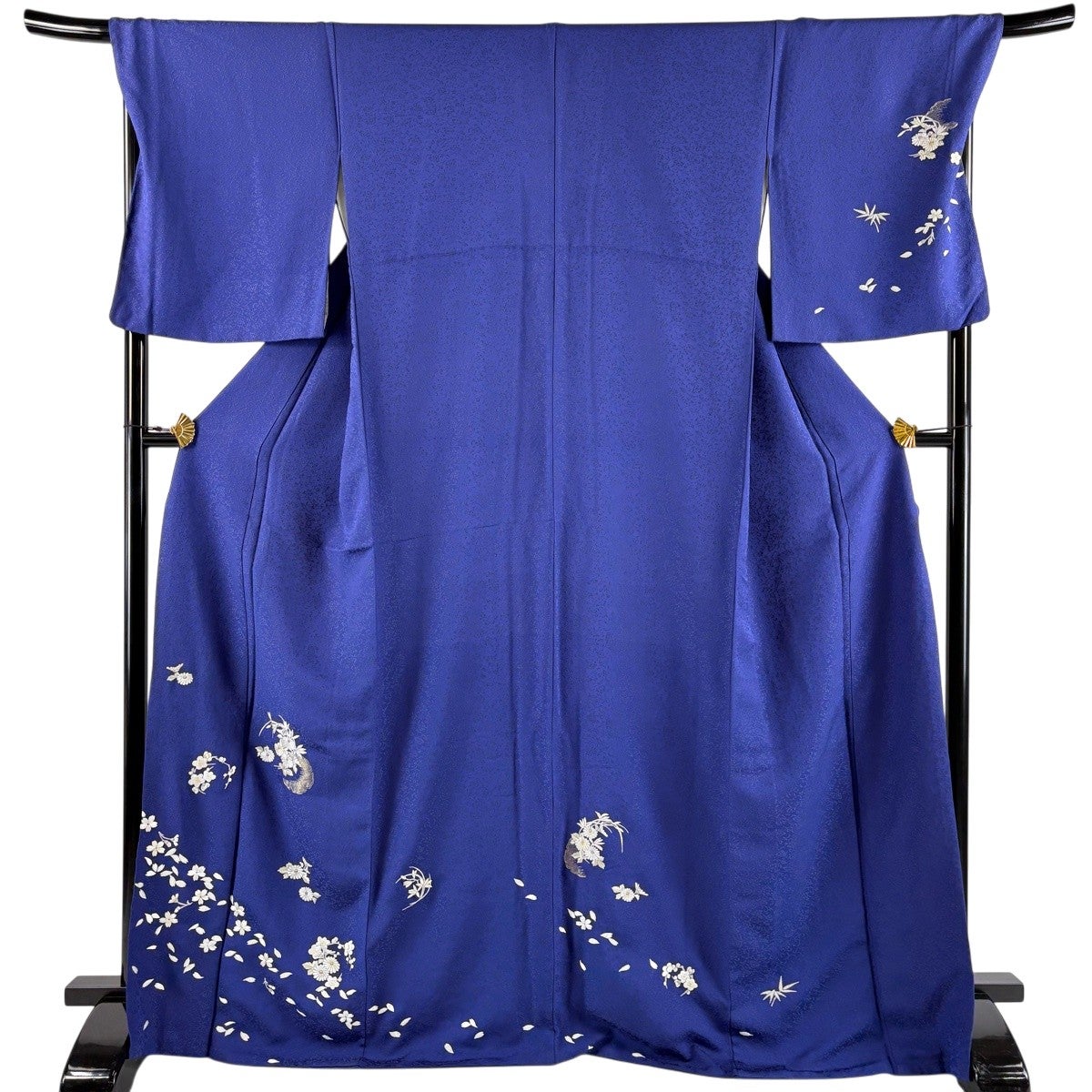 【美品】着物付下げ　総刺繍　雪輪花文　金糸　逸品 美品】 付下げ 身丈168.5cm 裄丈70.5cm L 袷 花丸文 雪輪 刺繍 金糸