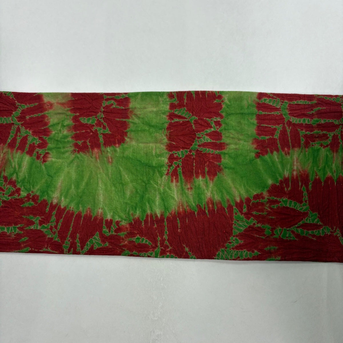 美品】 名古屋帯 秀品 幾何学模様 絞り 緑 正絹｜中古・古着