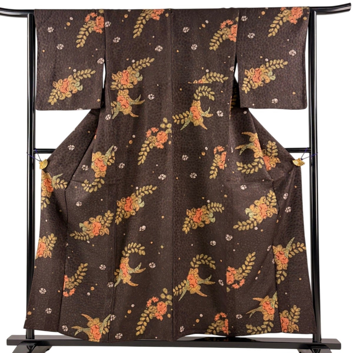 美品】 小紋 身丈153cm 裄丈63cm 正絹 秀品 【中古】 美品】 小紋 身丈 