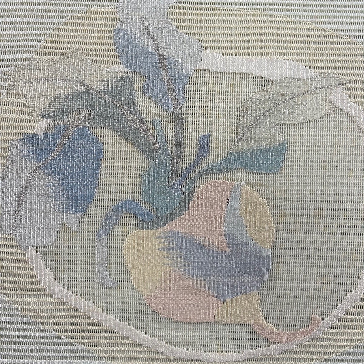 名古屋帯 秀品 夏帯 絽 松葉仕立て 八寸名古屋帯 トンネル仕立て かぶ
