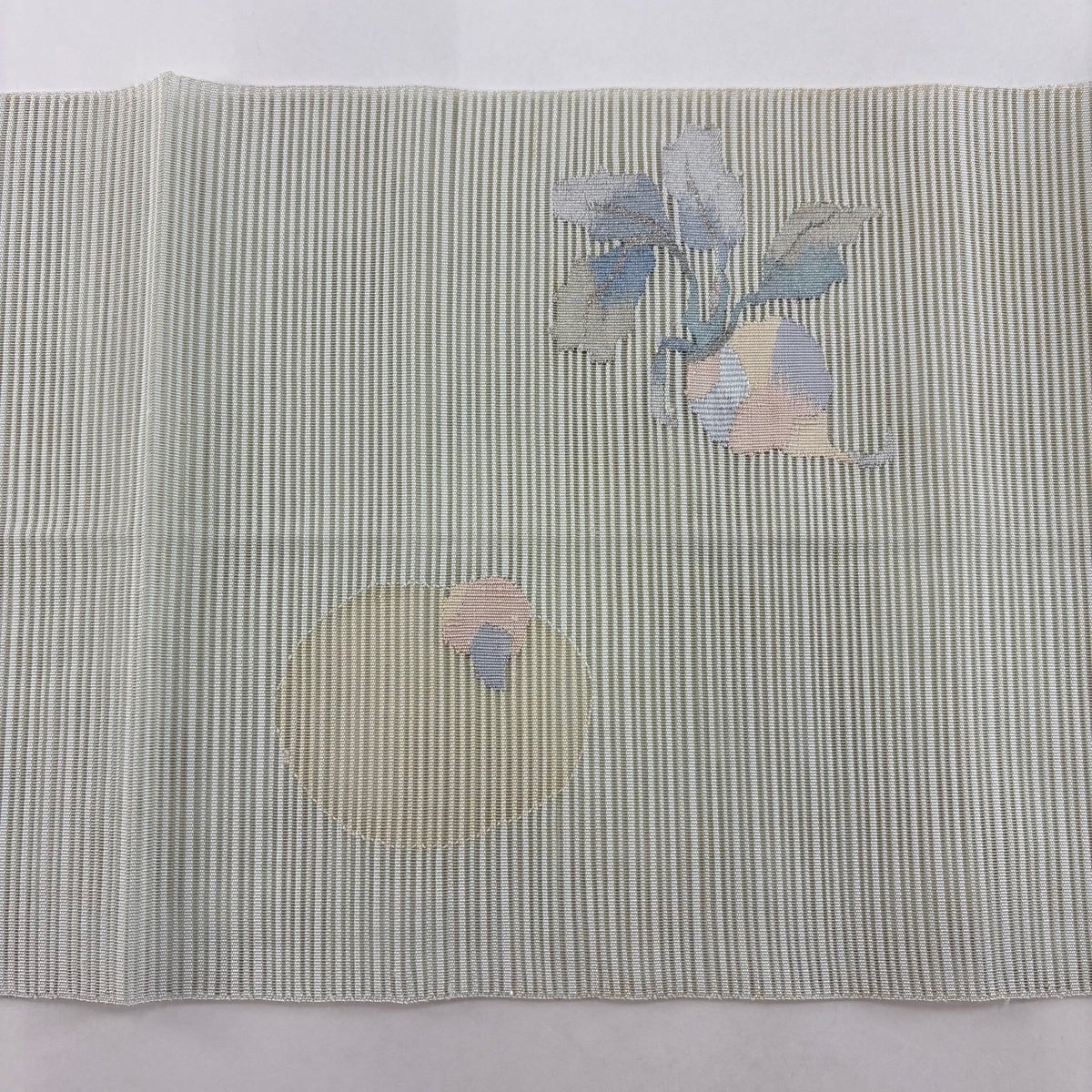 名古屋帯 秀品 夏帯 絽 松葉仕立て 八寸名古屋帯 トンネル仕立て かぶ