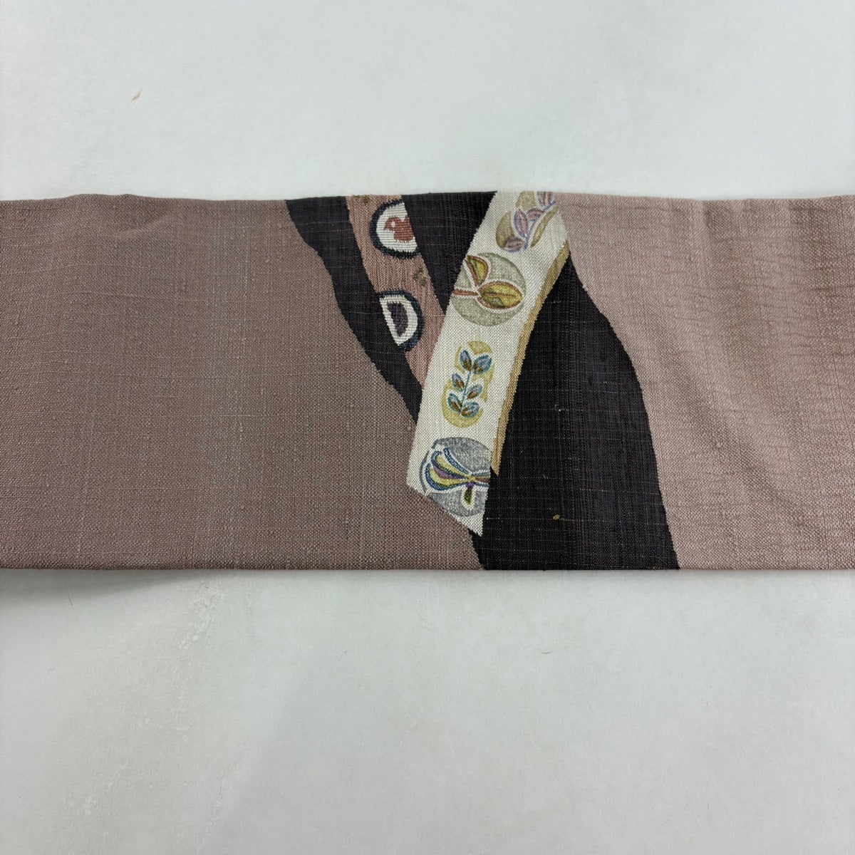 美品】 名古屋帯 名品 佐伯武晴 落款あり 証紙あり じゅらく 草花 鳥