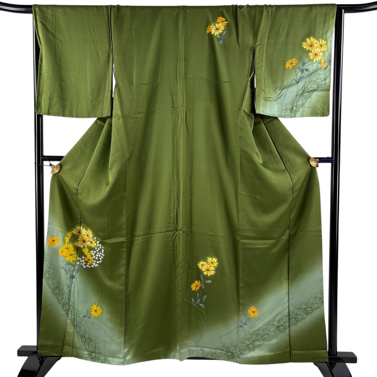の*こ様 【美品】付下げ 気品纏う草花意匠　丈164.5cm裄丈68.5cm22 付下げ 身丈163.5cm 裄丈68cm L 袷 草花 刺繍 絞り 薄紫 正絹 秀品