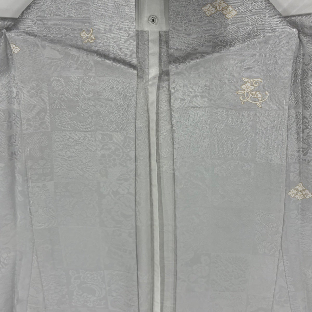 小紋 身丈154cm 裄丈64.5cm 正絹 名品 【中古】 小紋 身丈154.5cm 裄丈62.5cm S 袷 総絞り 黒 正絹 名品 【中古