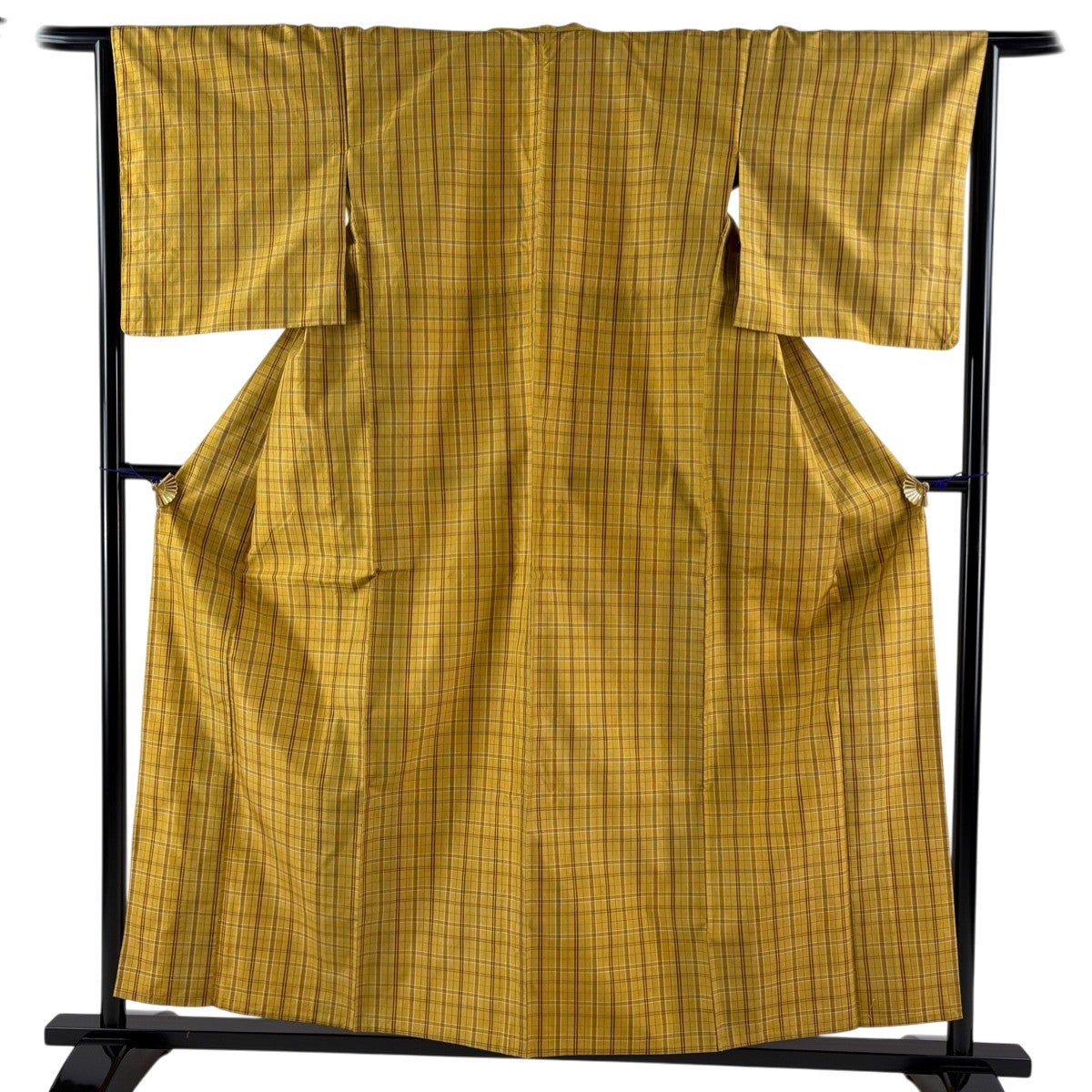 【美品】 紬 身丈157cm 裄丈67cm 正絹 秀品 【中古】 紬 身丈157cm 裄64cm レディース 袷 花柄 裄Mサイズ 秋冬春用 正絹