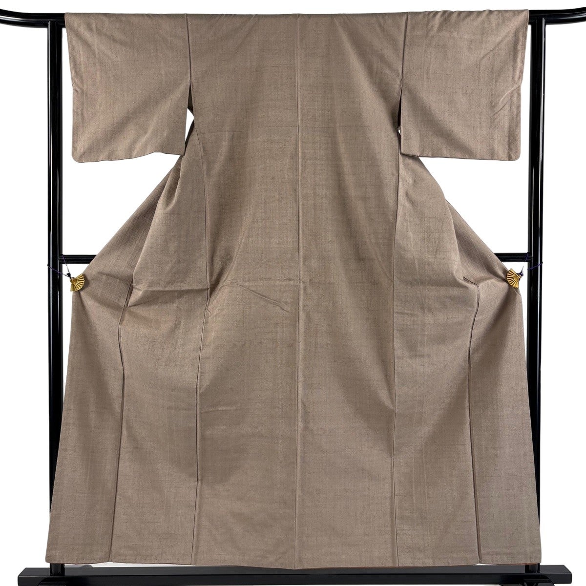 紬 身丈156cm 裄丈62.5cm S 袷 茶色 正絹 秀品｜中古・古着