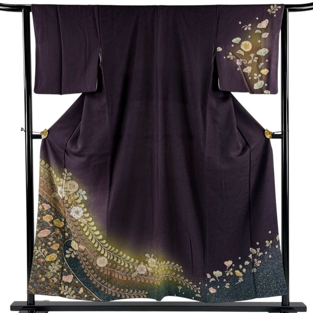 訪問着 身丈152.5cm 裄丈65.5cm M 袷 落款あり 辻が花柄 絞り ぼかし 訪問着 身丈152.5cm 裄丈65.5cm M 袷 落款あり 辻が花柄 絞り ぼかし