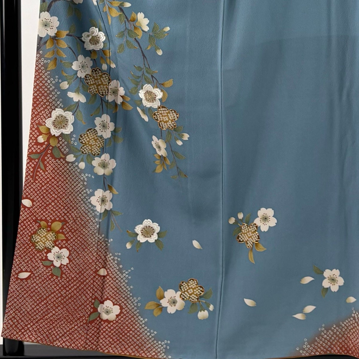 付下げ 身丈157cm 裄丈64cm M 袷 花井幸子 やまと 落款あり 桜 花びら