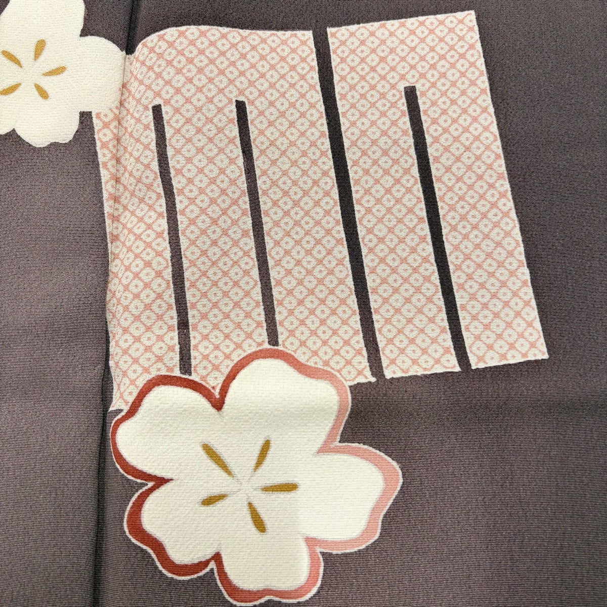 50%OFF 付下げ 身丈156cm 裄丈63cm S 袷 源氏香 桜 ぼかし 灰紫 正絹