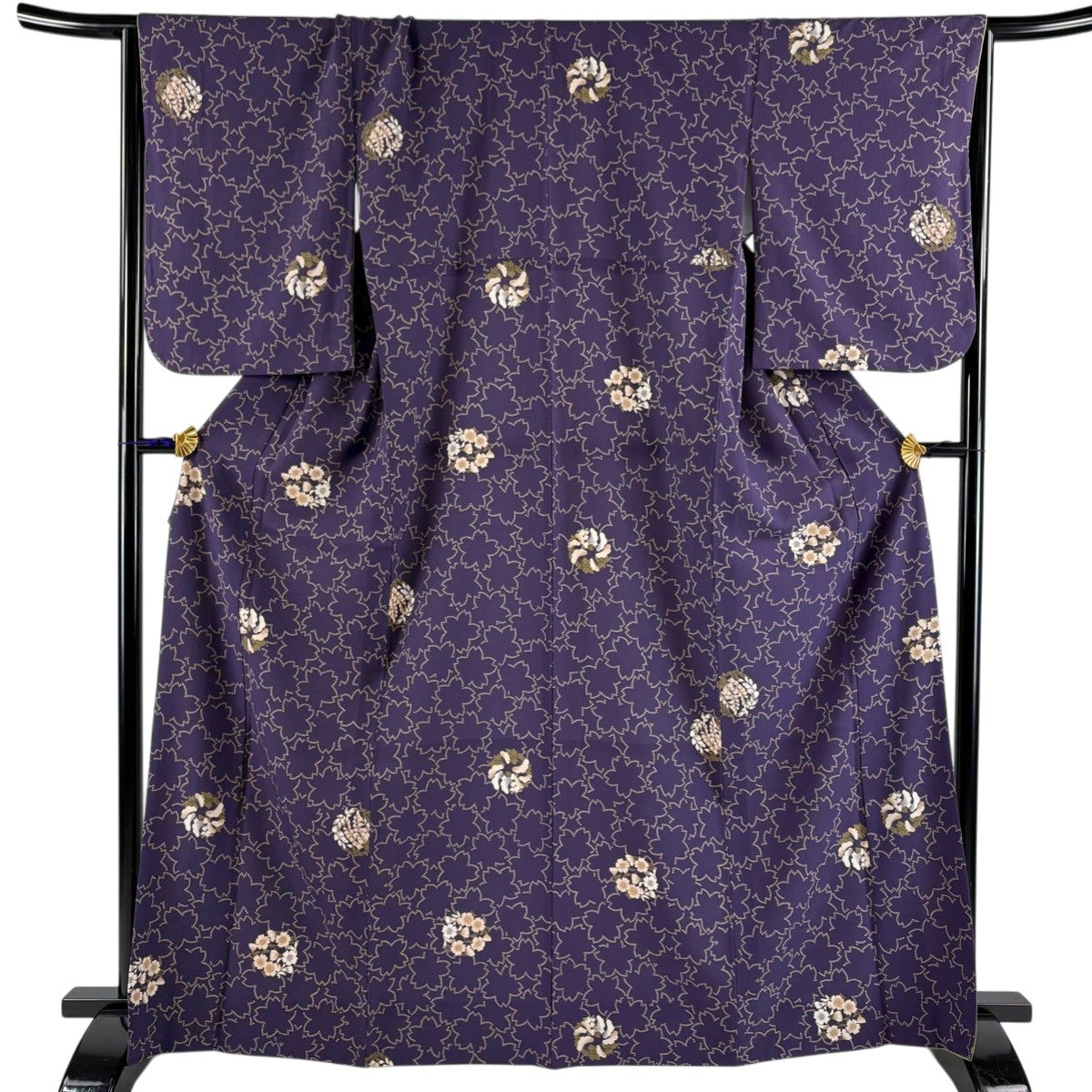 最終価格】 77%OFF 【美品】 小紋 身丈166cm 裄丈67cm M 袷 洗える着物