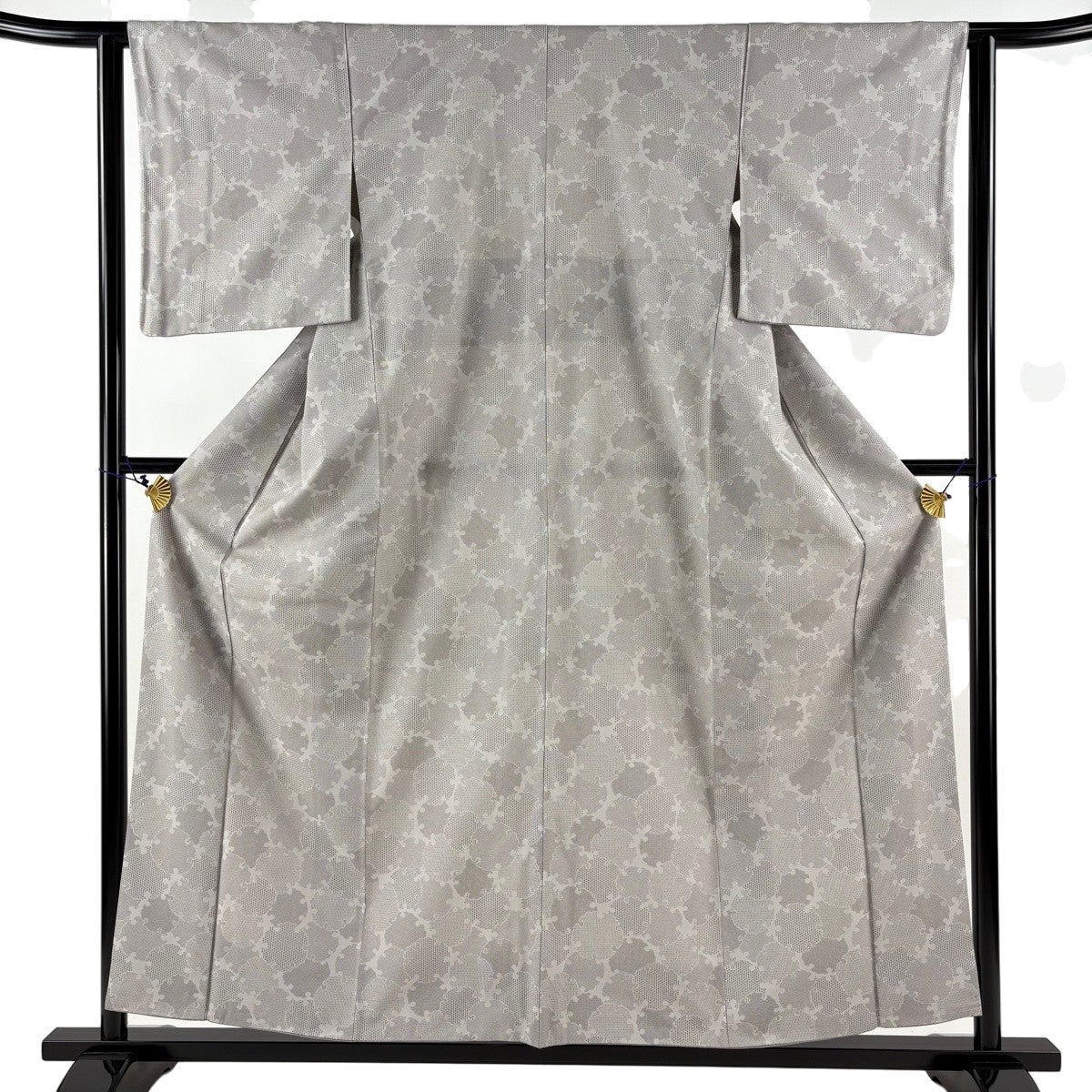 【美品】 お召 身丈160.5cm 裄丈62cm 正絹 逸品 【中古】 20%OFF 【美品】 お召 身丈160.5cm 裄丈62cm S 袷 龍村晋 落款あり