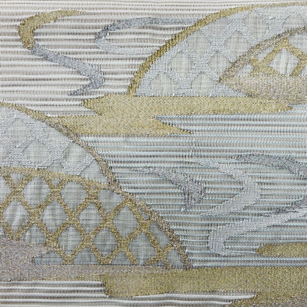 名古屋帯 秀品 夏帯 絽 八寸名古屋帯 松葉仕立て トンネル仕立て 霞