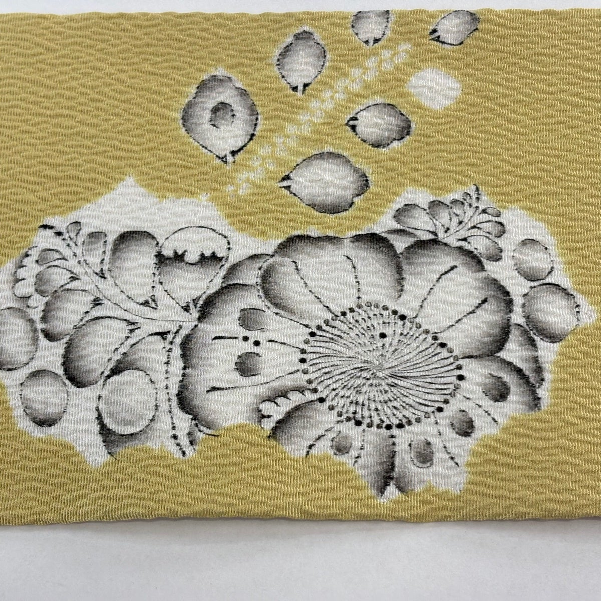 専用です。大脇一心　辻ヶ花　名古屋帯　正絹 名古屋帯 名品 大脇一心 辻が花 からし色 正絹｜中古・古着