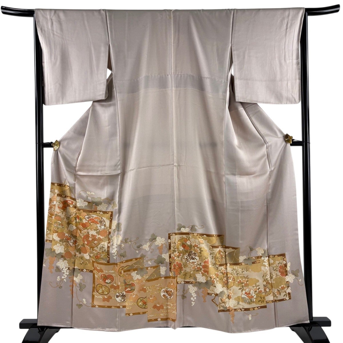 色留袖 身丈163cm 裄丈62cm 正絹 美品 秀品 【中古】 色留袖 身丈163cm 裄丈64cm M 袷 室華風 落款 霞 染め分け ぼかし 紺色