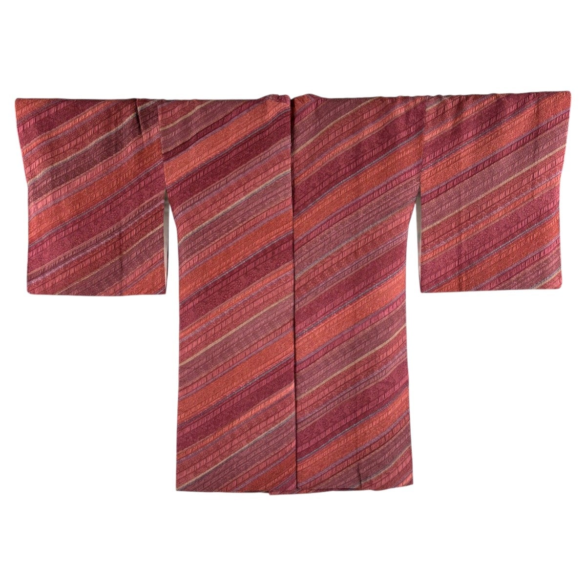 美品】 道行 身丈78.5cm 裄丈62.5cm S 和装コート 角衿 灰緑 正絹 秀品