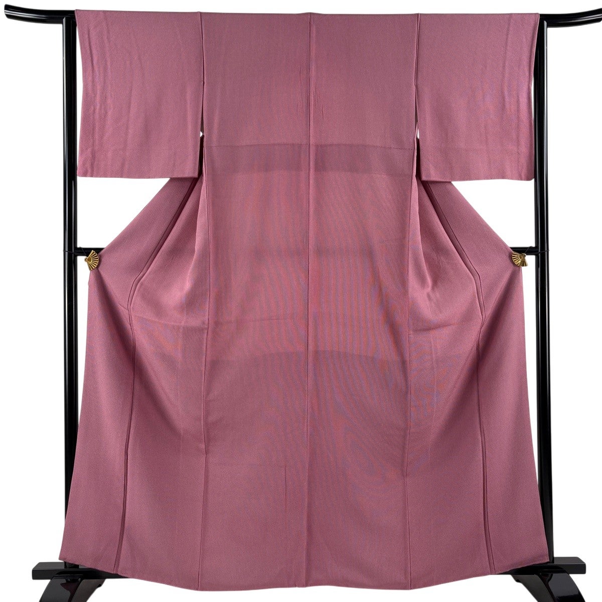 美品】 江戸小紋 身丈161cm 裄丈63cm S 袷 万筋 赤紫 正絹 秀品｜中古