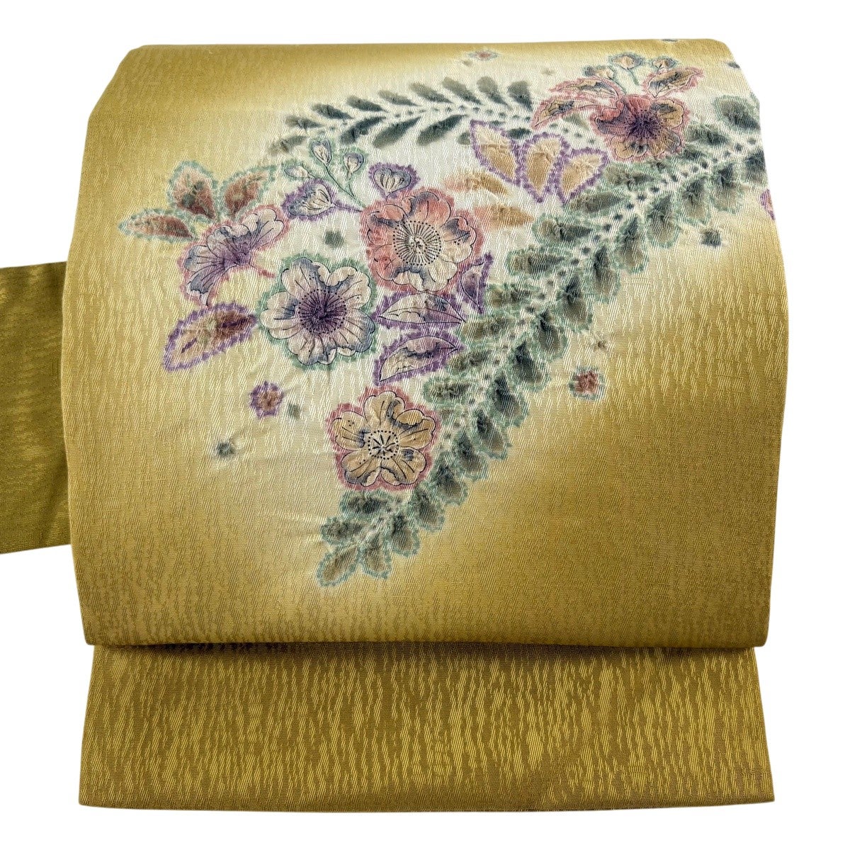 名古屋帯 秀品 辻が花 黄土色 正絹｜中古・古着・リサイクル着物通販