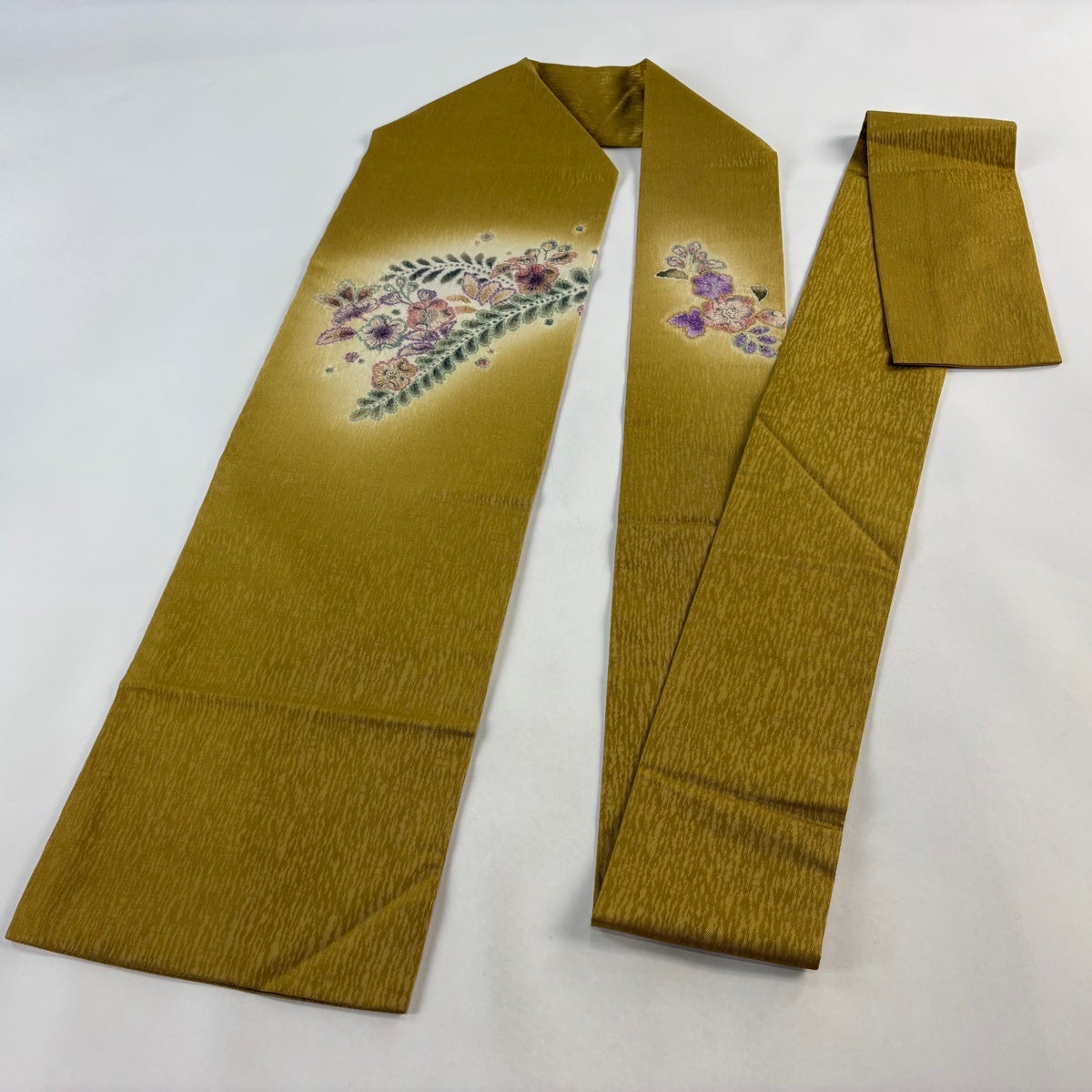 名古屋帯 秀品 辻が花 黄土色 正絹｜中古・古着・リサイクル着物通販