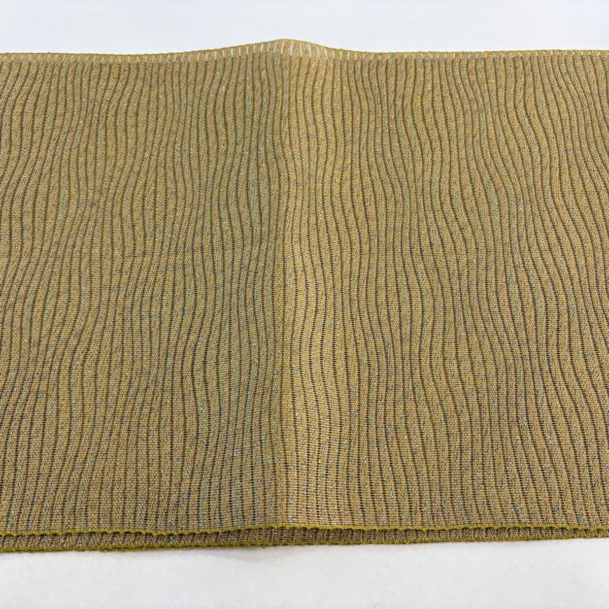 名古屋帯 美品 秀品 夏帯 八寸名古屋帯 縞 薄茶色 正絹 【