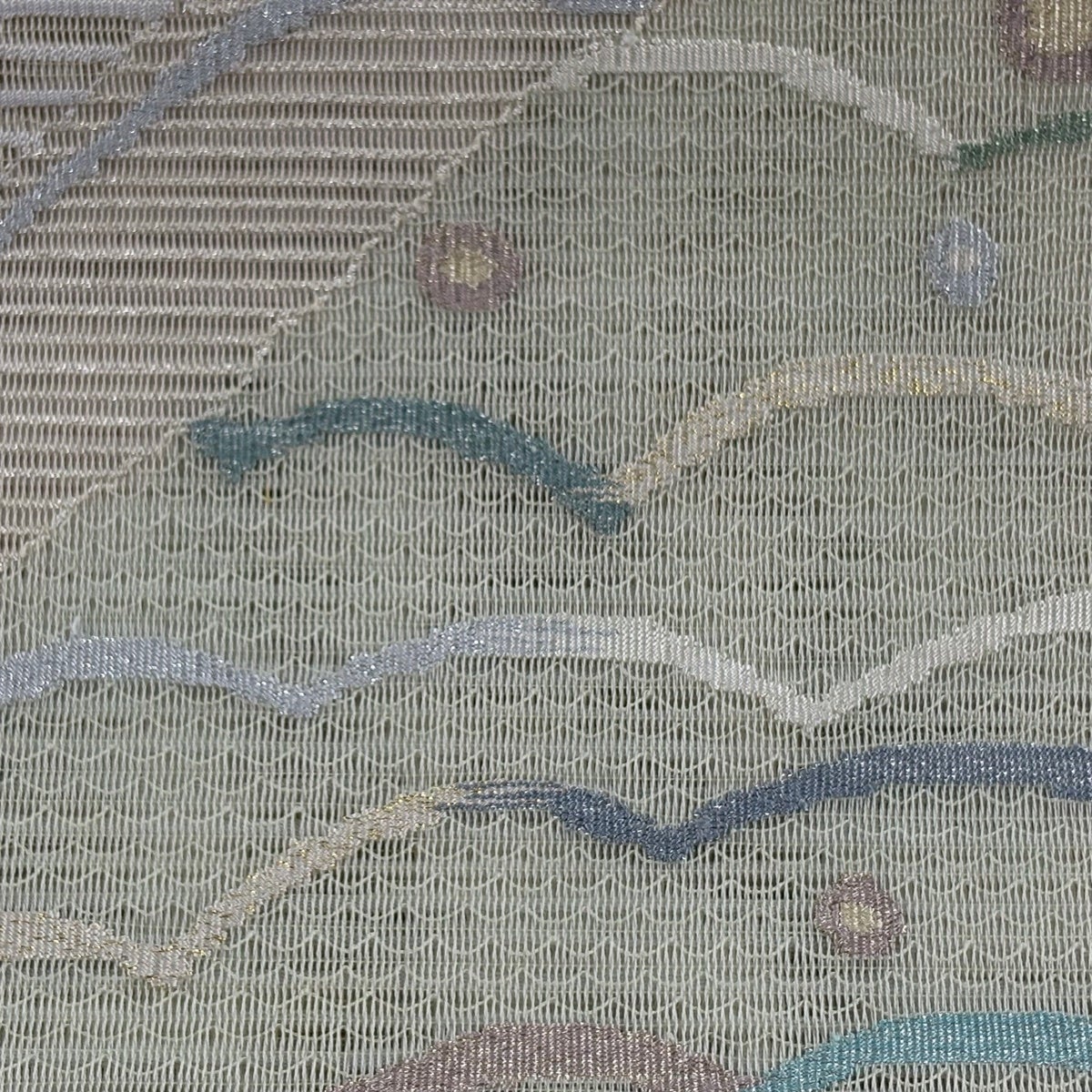 美品】 名古屋帯 秀品 八寸名古屋帯 松葉仕立て 夏帯 絽 トンネル