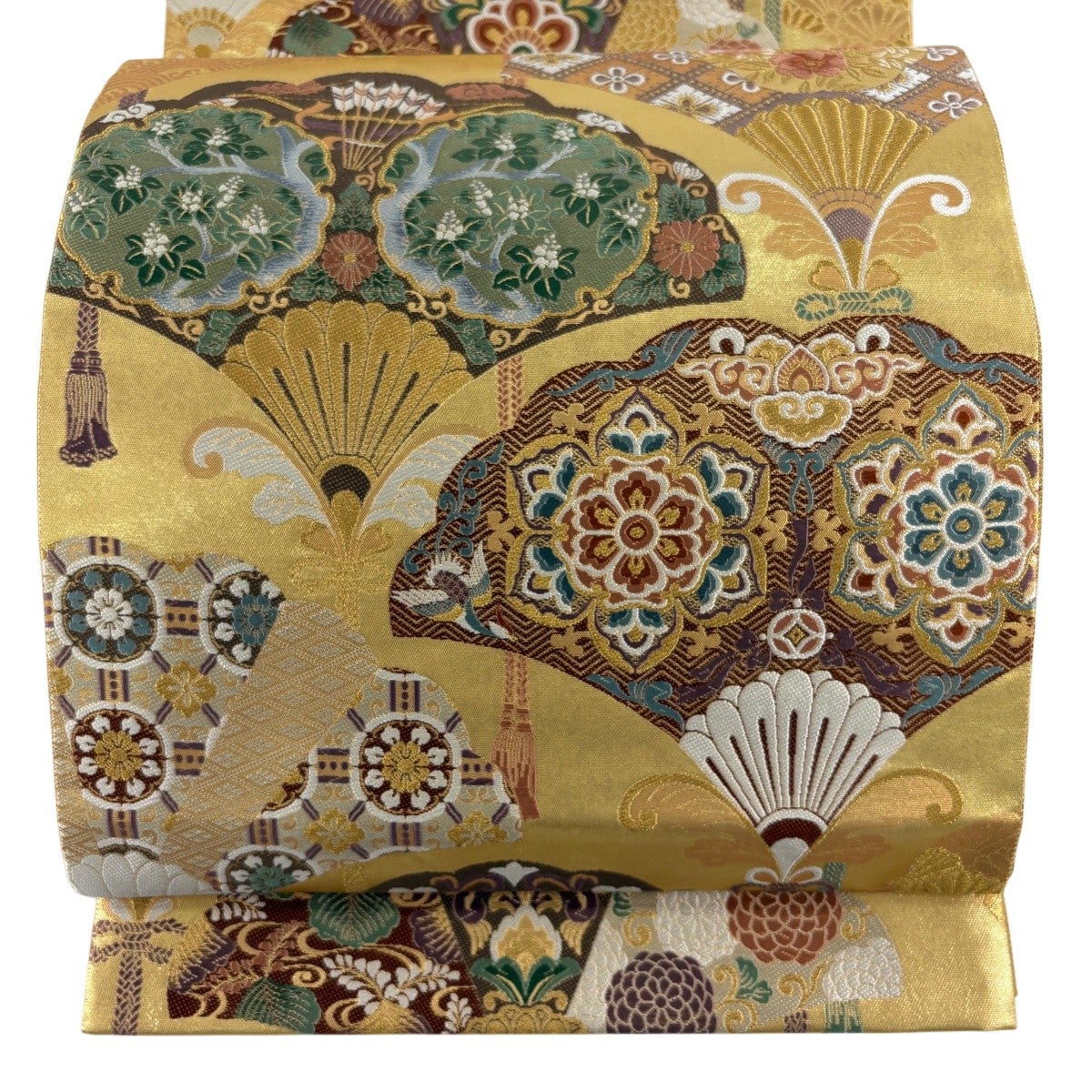 美品】 袋帯 逸品 川島織物 落款あり 蜀江華文 毘沙門亀甲 金銀糸 箔