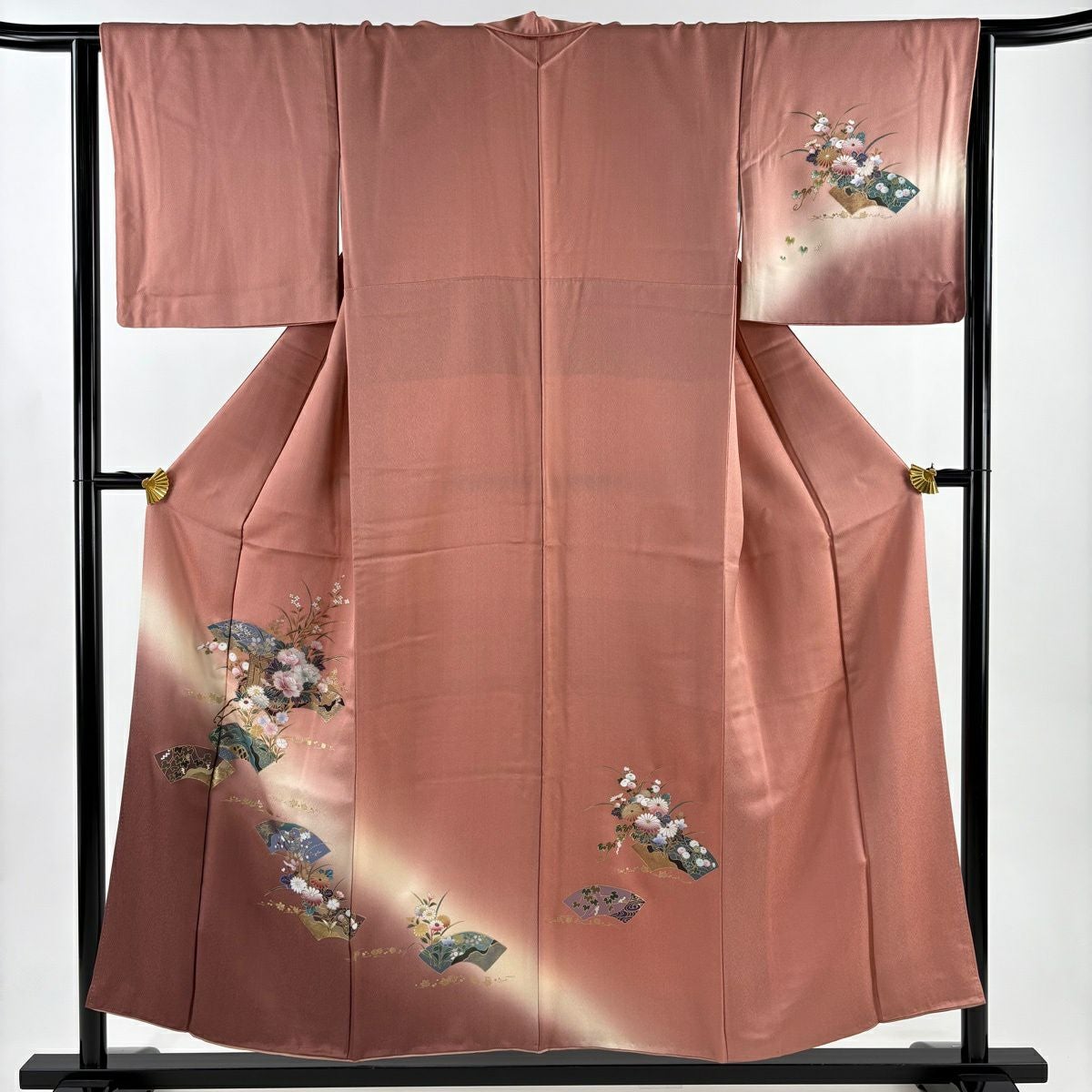 紬 身丈163cm 裄丈63.5cm 正絹 秀品 【中古】 美品】 紬 身丈163cm 裄丈66cm 正絹 秀品 【中古】の通販 by バイセル