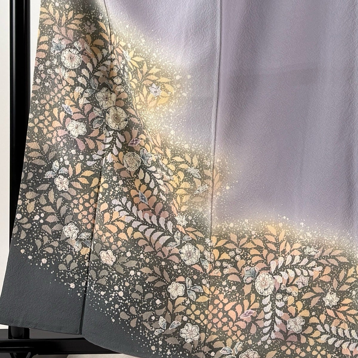 付下げ 身丈160.5cm 裄丈65cm M 袷 翠山工房 落款あり 辻が花 染め分け