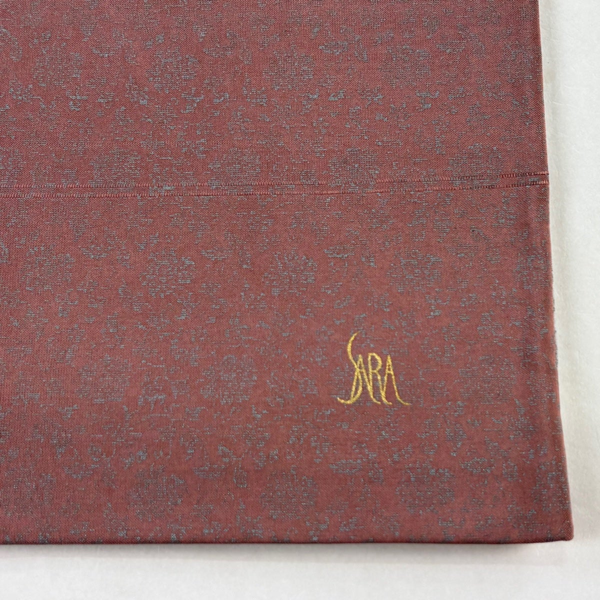 袋帯 名品 花唐草 草花 螺鈿 金彩 灰色 お太鼓柄 正絹｜中古・古着