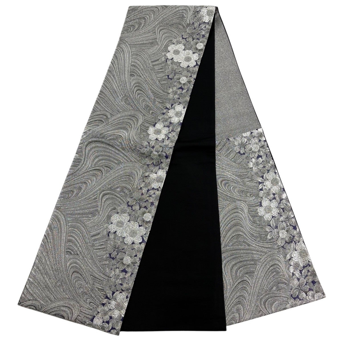 美品】 振袖 身丈159cm 裄丈65cm M 袷 袋帯フルセット やまと 草花