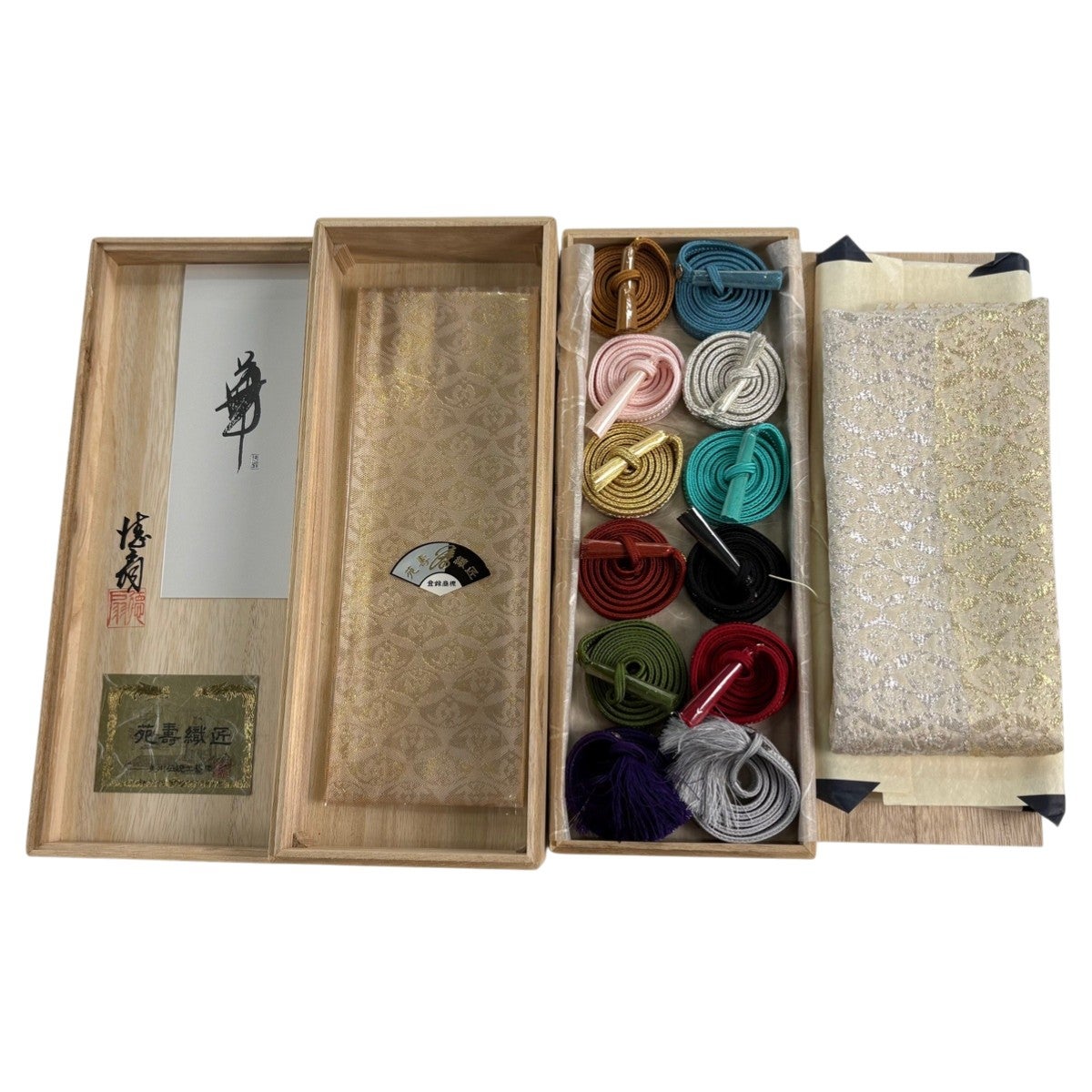 20%OFF 【美品】和装セット 逸品 藤林徳扇「華」小物セット 帯締め