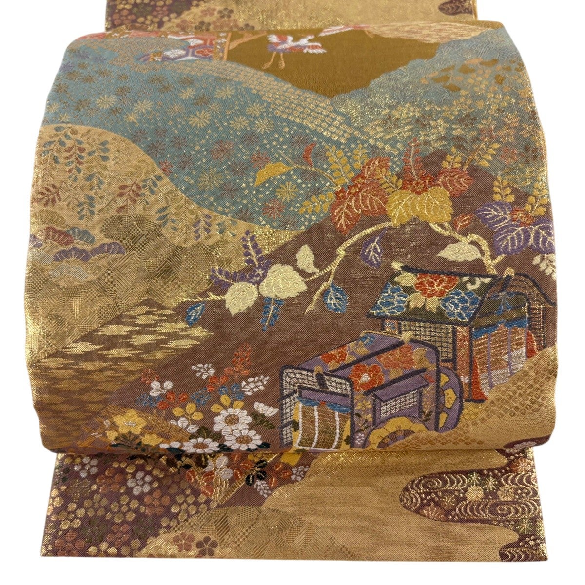 専用︎◼︎C1281◼︎オーダー品 高級袋帯 正絹 草花 鱗 箔(〜270cm) 000002854935-01.jpg?size=xl&w=