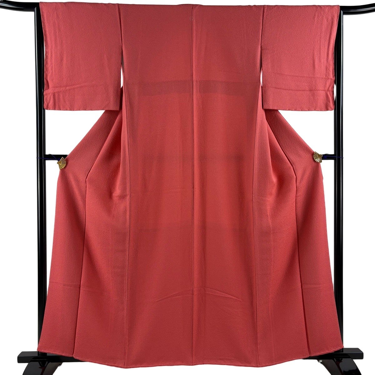 【美品】 振袖 身丈156cm 裄丈66.5cm 正絹 秀品 【中古】 振袖 身丈156cm 裄丈65cm M 袷 鈴乃屋 鶴 桜 金糸 金彩 赤茶 正絹 秀品
