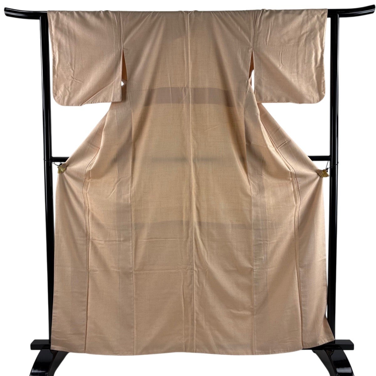 紬 身丈162.5cm 裄丈63cm S 袷 ベージュ 正絹 優品｜中古・古着